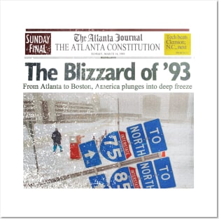 Atlanta Blizzard of 93 Posters and Art